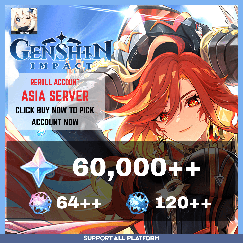Asia Reroll - 60000 Primogems